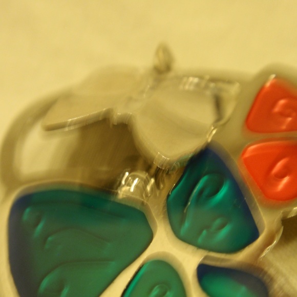 Butterfly Brooch - Blue, Pink and Silver - Picture 4 of 8